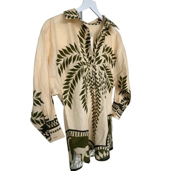 Eugenia Fernández Rihad Monkey Print Buttondown Blouse - Picture 6 of 7